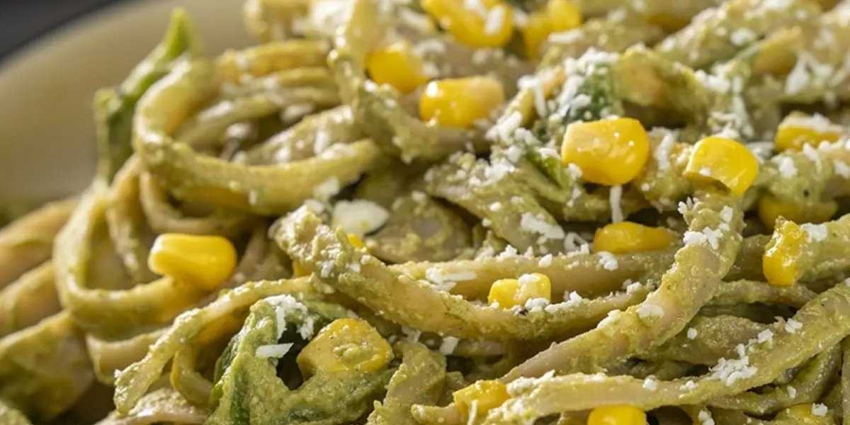 pasta con poblano